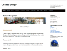 Tablet Screenshot of coaltecenergy.com